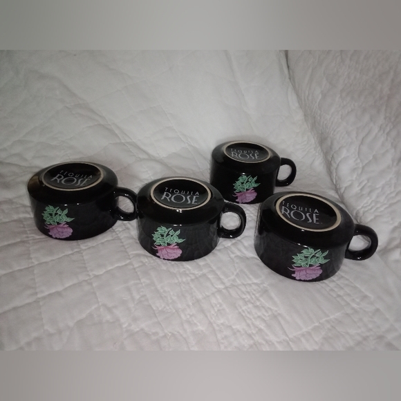 Tequila Rose Soup Mugs Coffee Cups Set Of 4 - Picture 3 of 10
